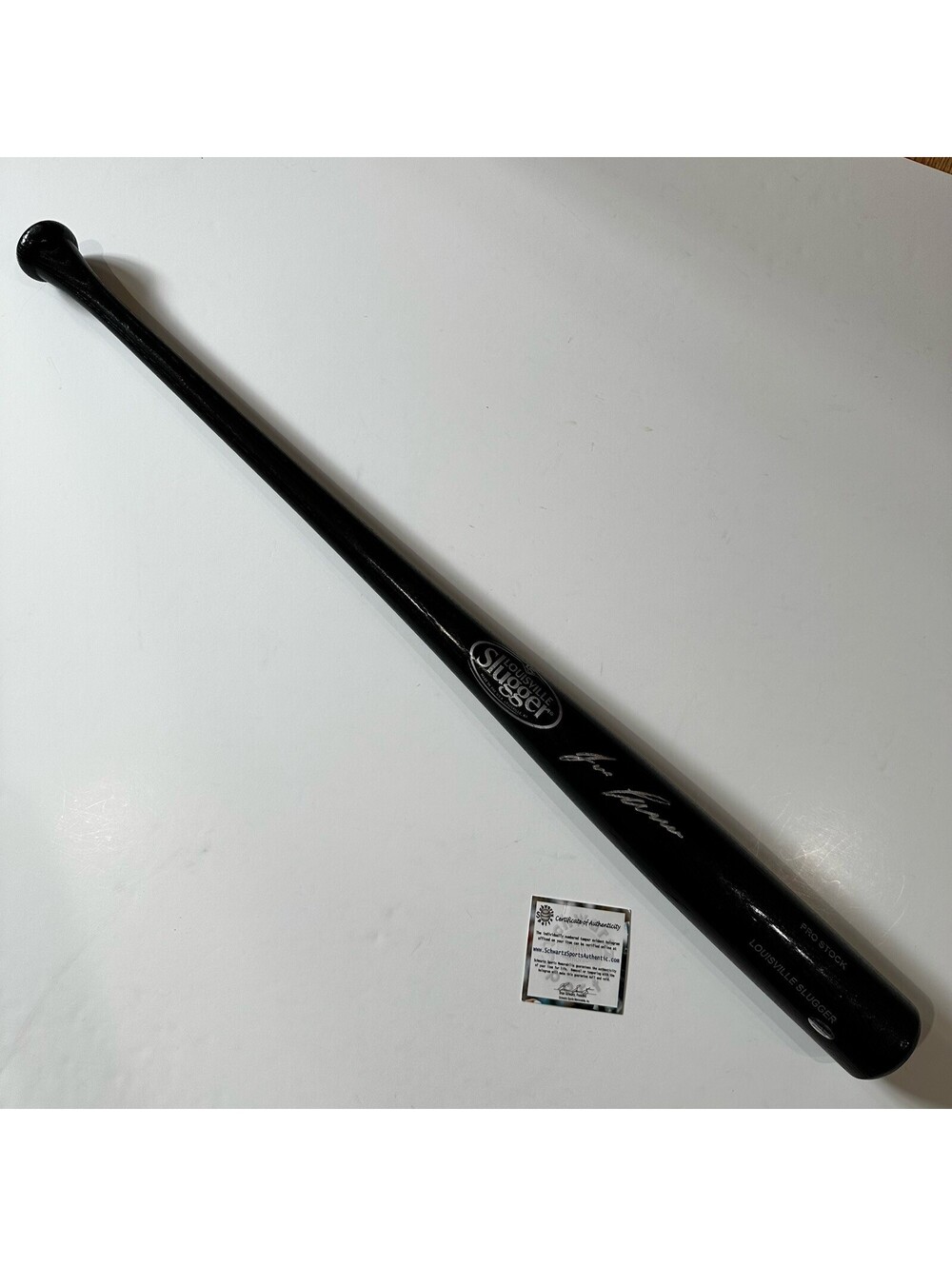Jose Canseco Signed Louisville Slugger Black Pro Stock Bat Schwartz COA Oakland